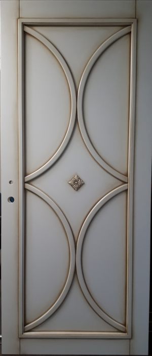 Межкомнатная дверь в профиле массив (эмаль с патиной)